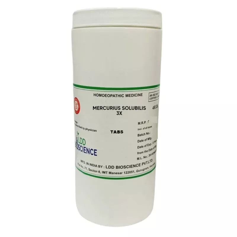 LDD Bioscience Mercurius Solubilis 3X (450g)