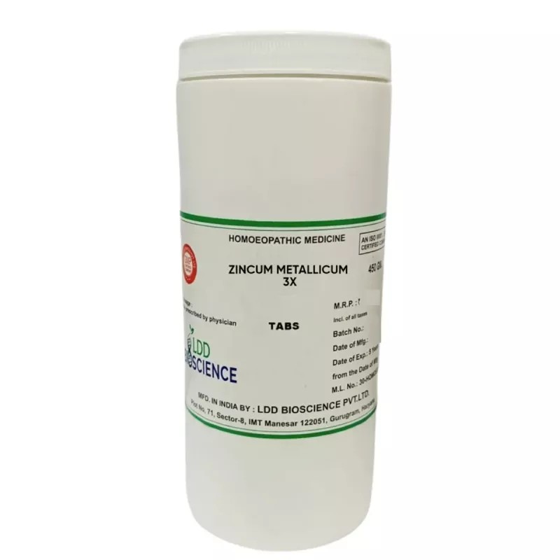 LDD Bioscience Zincum Metallicum 3X (450g)