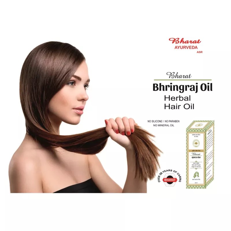 Bharat Bhringraj Hair Oil (50ml, Pack of 4)