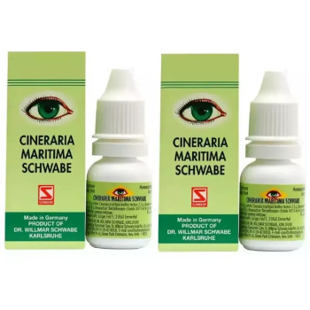 Willmar Schwabe Germany Cineraria Maritima Eye Drops (Alcohol Free) (10ml, Pack of 2)