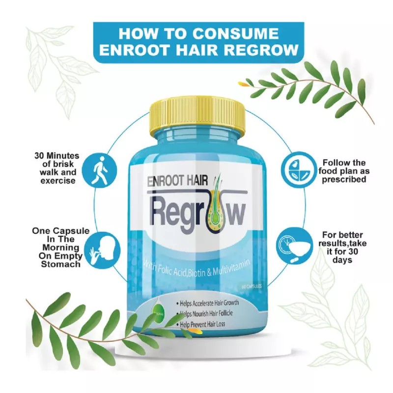 Divya Shree Enroot Hair Regrow Capsules (60cap)