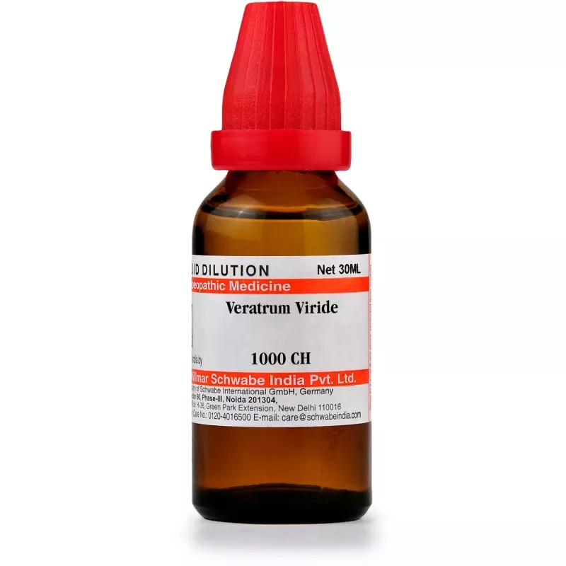 Willmar Schwabe India Veratrum Viride 1M (1000 CH) (30ml)