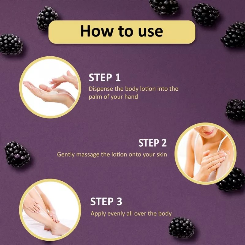 Omeo Mulberry Body Lotion (200ml, Pack of 2)