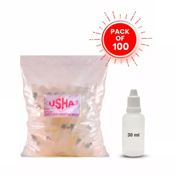 USHA Homeopathic 30ml Liquid Dropper Plastic Bottles(High quality) (Super) (100pcs)