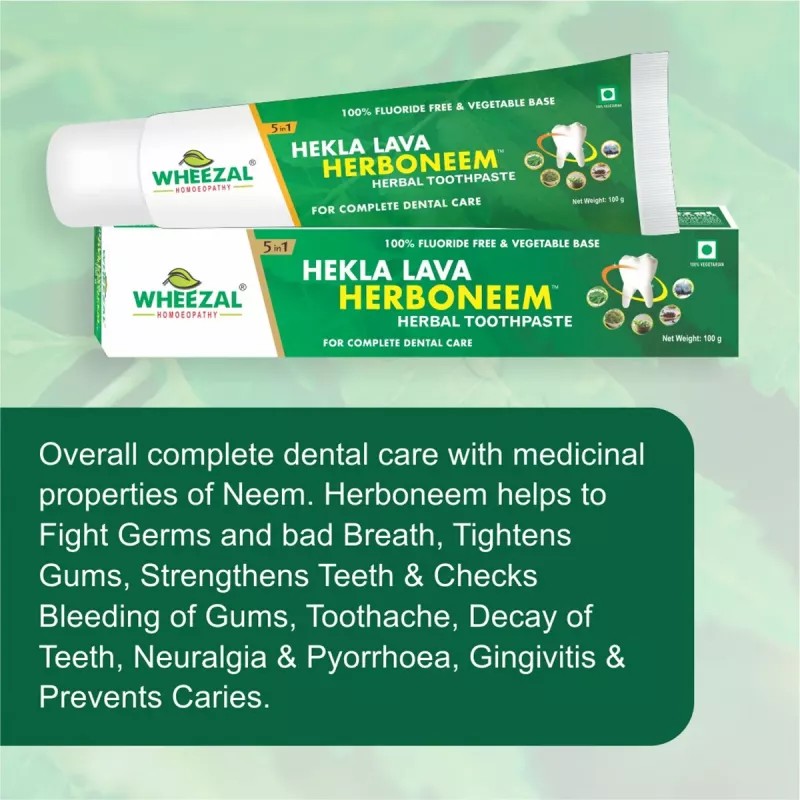 Wheezal Herboneem Herbal Toothpaste (100g)