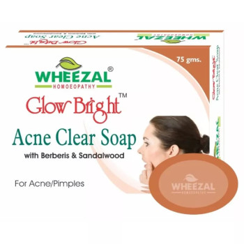 Wheezal Glow Bright Acne Clear Soap (75g)