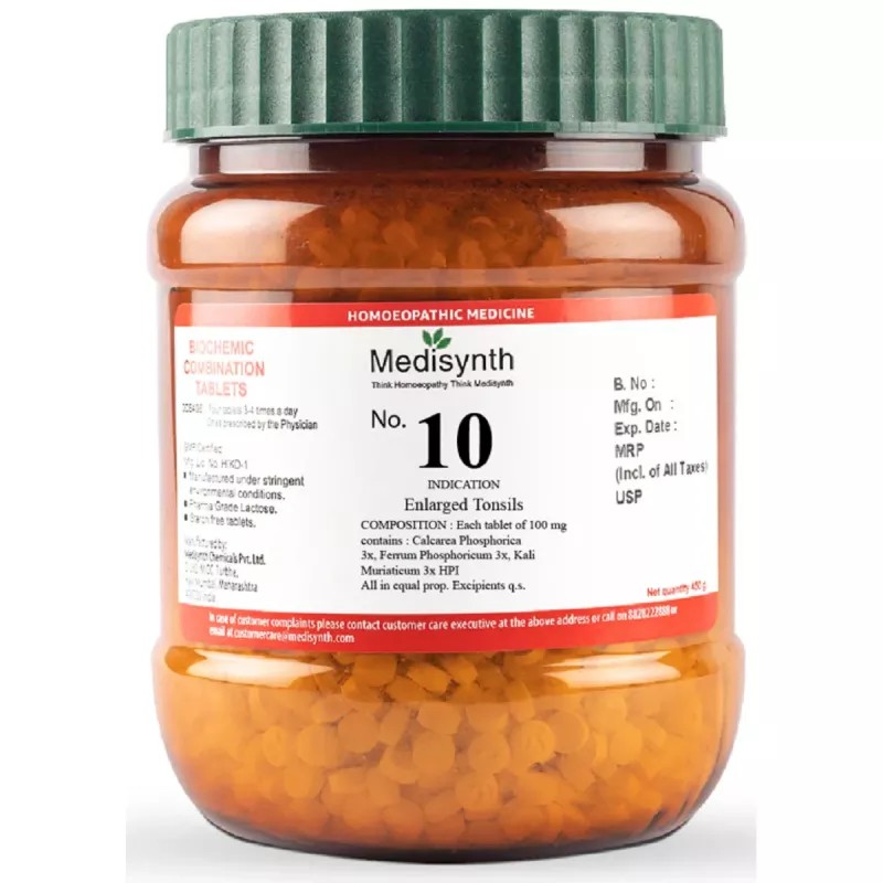 Medisynth Biochemic Combination No10 (450g)
