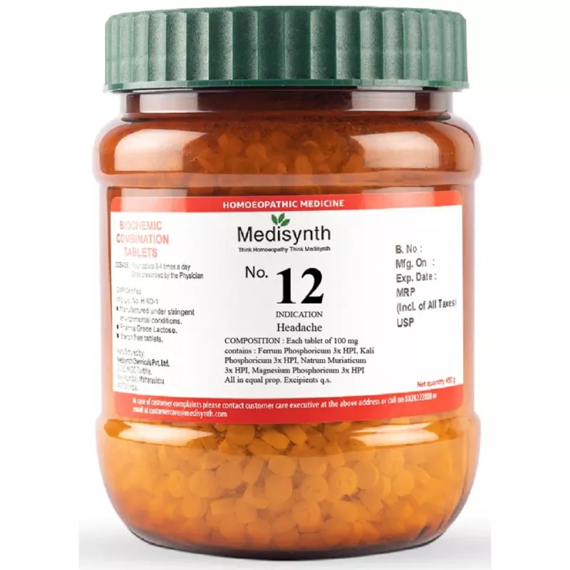 Medisynth Biochemic Combination No12 (450g)