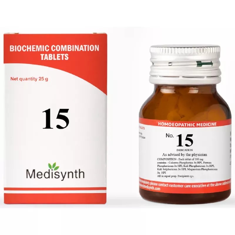 Medisynth Biochemic Combination No15 (25g)