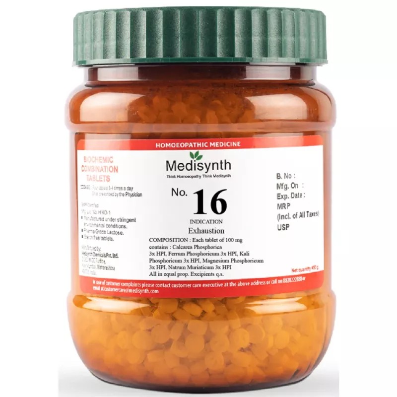 Medisynth Biochemic Combination No16 (450g)