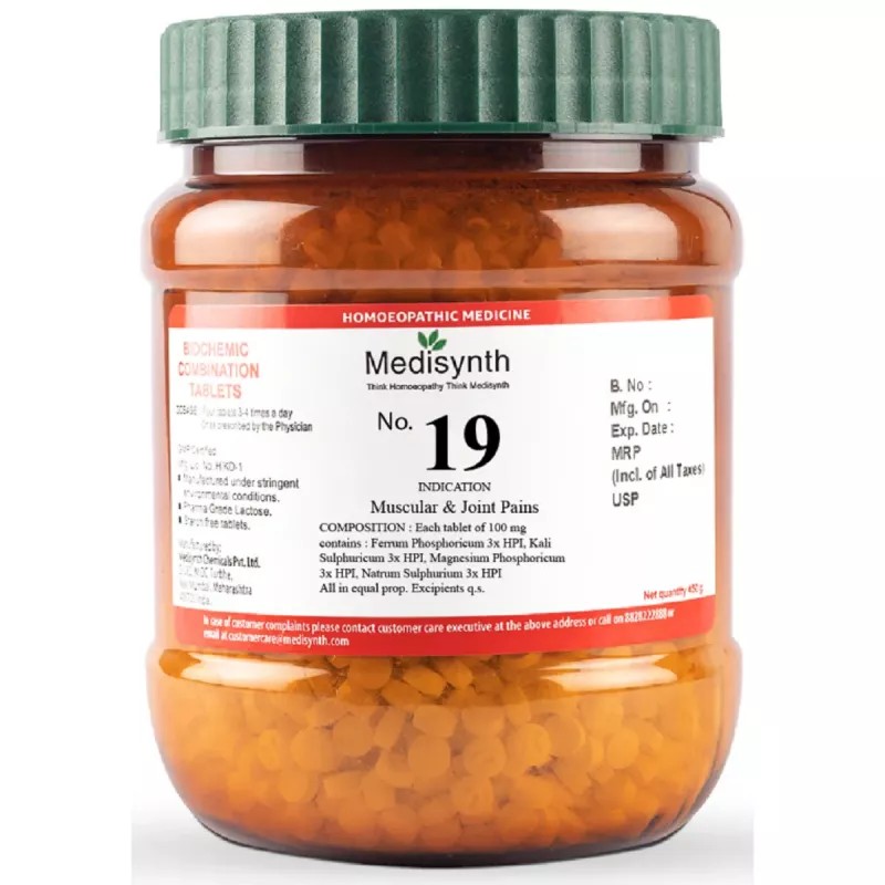Medisynth Biochemic Combination No19 (450g)