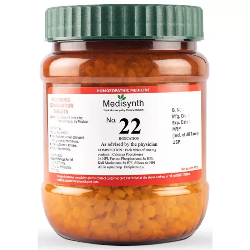 Medisynth Biochemic Combination No22 (450g)