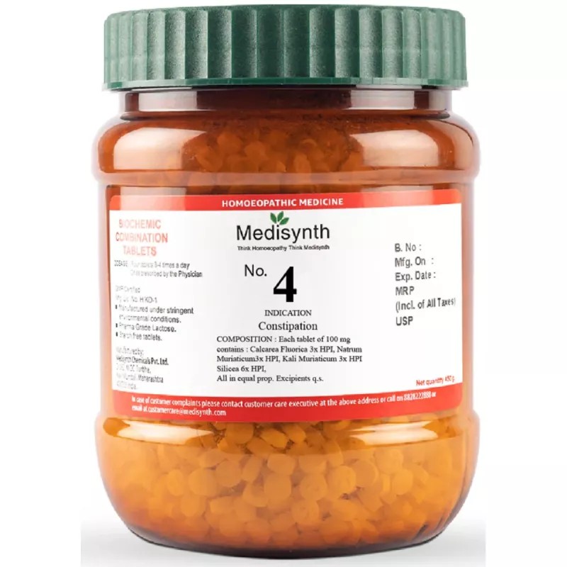 Medisynth Biochemic Combination No4 (450g)