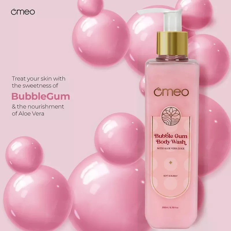 Omeo Bubble Gum Body Wash (200ml)