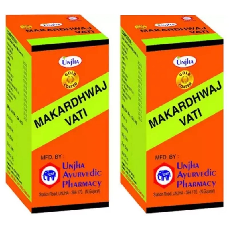 Unjha Makardhwaj Vati (Gold Coated) (30tab, Pack of 2)
