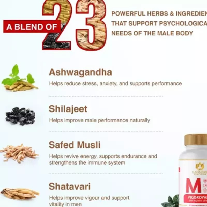 Maharishi Ayurveda Vigoroyal-M Tablets (10tab, Pack of 2)