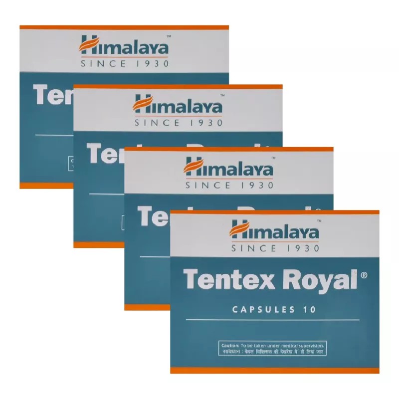 Himalaya Tentex Royal Capsule (10caps, Pack of 4)