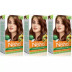 Nisha Creme Hair Color 4.0 Natural Brown (Developer 60ml + Colorant Tube 60gm + Conditioner 6ml + Glove) (1Pack, Pack of 3)