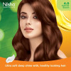 Nisha Creme Hair Color 4.0 Natural Brown (Developer 60ml + Colorant Tube 60gm + Conditioner 6ml + Glove) (1Pack, Pack of 3)