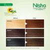 Nisha Creme Hair Color 4.3 Golden Brown (Developer 60ml + Colorant Tube 60gm + Conditioner 6ml + Glove) (1Pack)