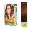 Nisha Creme Hair Color 4.3 Golden Brown (Developer 60ml + Colorant Tube 60gm + Conditioner 6ml + Glove) (1Pack, Pack of 3)