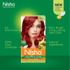 Nisha Creme Hair Color Flame Red (Developer 60ml + Colorant Tube 90gm + Conditioner 6ml + Glove) (1Pack, Pack of 3)
