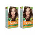 Nisha Creme Hair Color 7.53 Chocolate Blonde (Developer 60ml + Colorant Tube 60gm + Conditioner 6ml + Glove) (1Pack, Pack of 2)