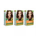 Nisha Creme Hair Color 7.53 Chocolate Blonde (Developer 60ml + Colorant Tube 60gm + Conditioner 6ml + Glove) (1Pack, Pack of 3)