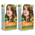 Nisha Creme Hair Color 7.0 Dark Blonde (Developer 60ml + Colorant Tube 60gm + Conditioner 6ml + Glove) (1Pack, Pack of 2)