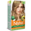 Nisha Creme Hair Color 8.0 Light Blonde (Developer 60ml + Colorant Tube 60gm + Conditioner 6ml + Glove) (1Pack)