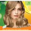 Nisha Creme Hair Color 8.0 Light Blonde (Developer 60ml + Colorant Tube 60gm + Conditioner 6ml + Glove) (1Pack)