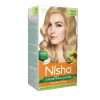 Nisha Creme Hair Color Ultra Blonde (Developer 60ml + Colorant Tube 90gm + Conditioner 6ml + Glove) (1Pack)