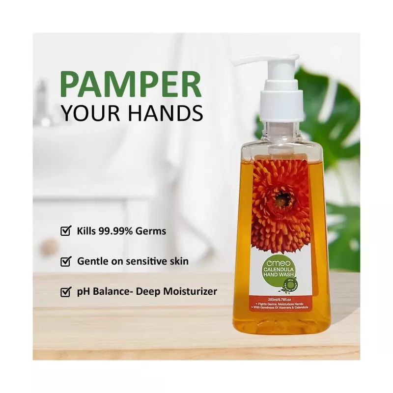Omeo Calendula Hand Wash (200ml, Pack of 2)
