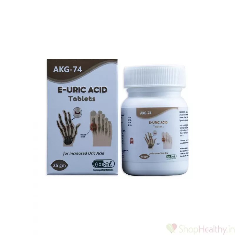 Excel E Uric Acid Tablets Akg-74 (25g)