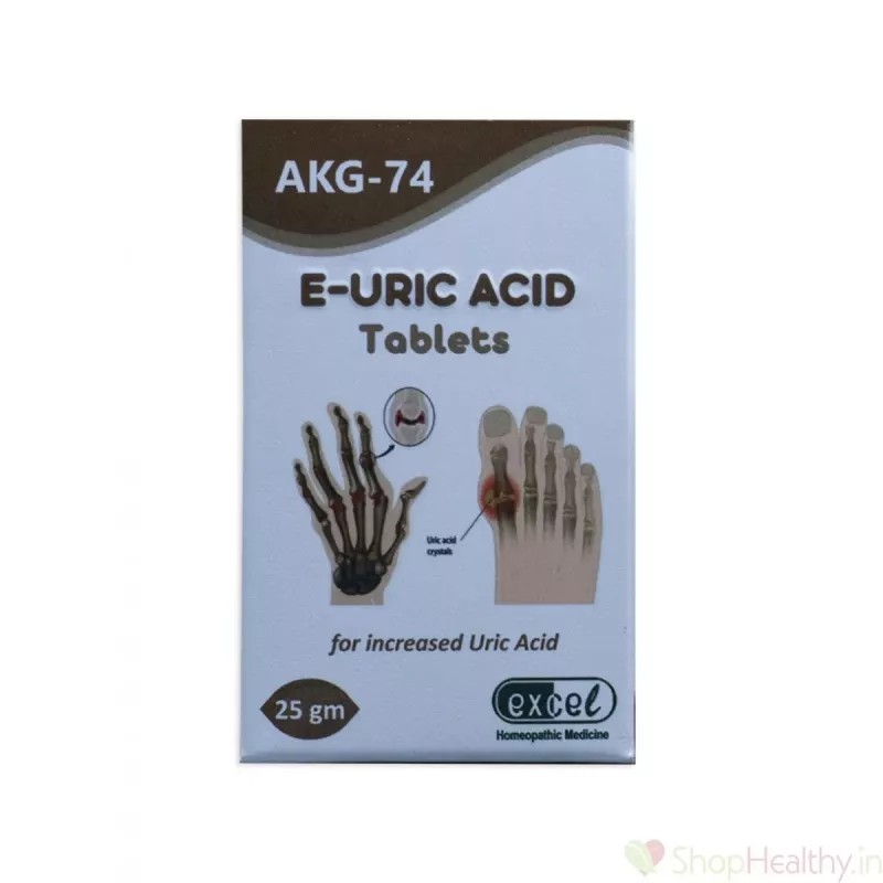 Excel E Uric Acid Tablets Akg-74 (25g)