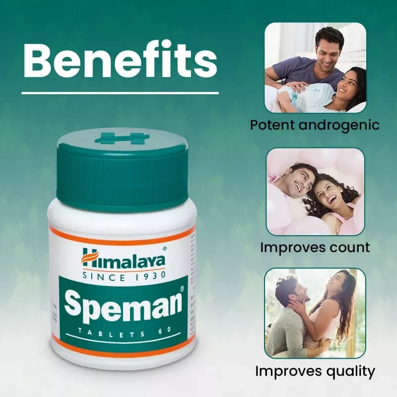 Himalaya Speman Tablet (60tab, Pack of 2)
