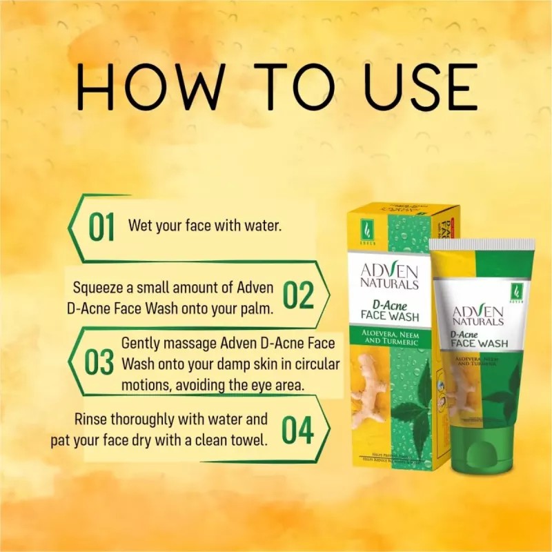 Adven D Acne Face Wash (100ml, Pack of 2)