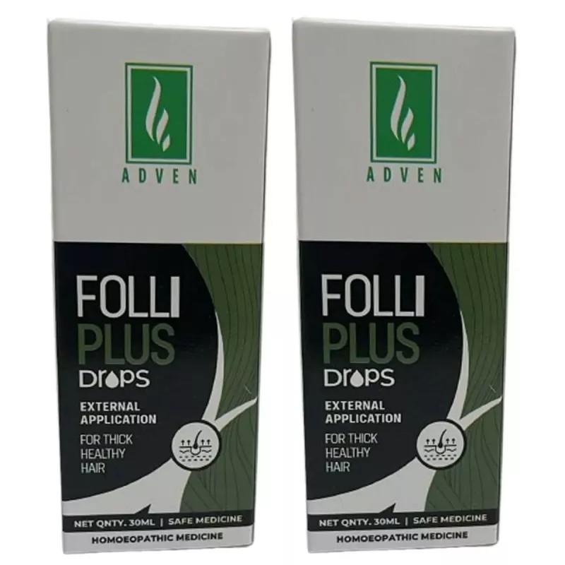 Adven Folli Plus External Drops (30ml, Pack of 2)