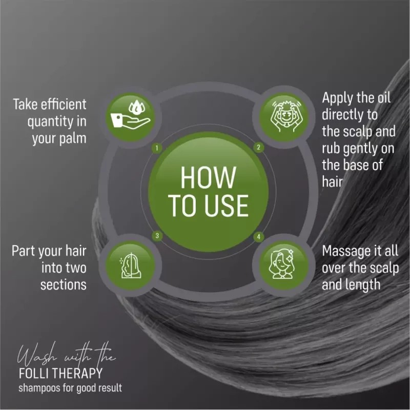 Adven Folli Therapy with Arnica, Brahmi & Wiesbaden Hair Oil (200ml, Pack of 2)