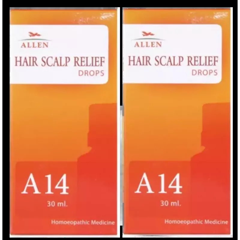 Allen A14 Hairs Scalp Relief Drops (30ml, Pack of 2)