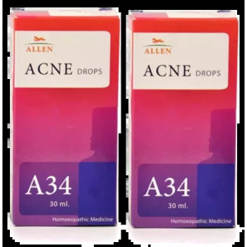 Allen A34 Acne Drops (30ml, Pack of 2)