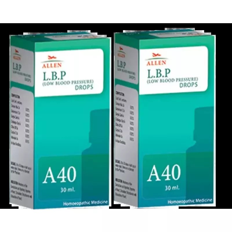Allen A40 Low Blood Pressure (LBP) Drops (30ml, Pack of 2)