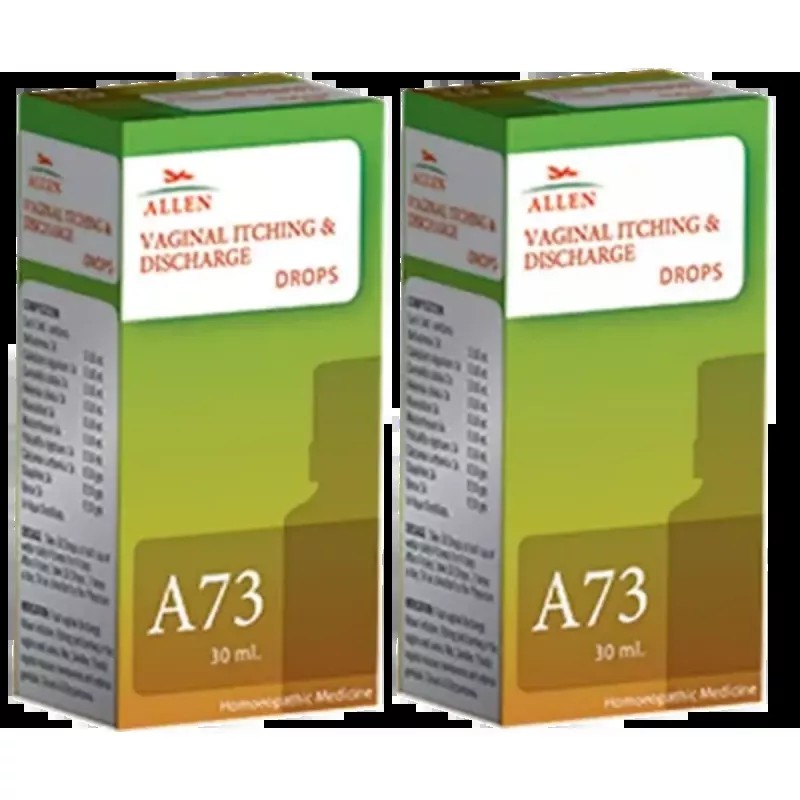 Allen A73 Vaginal Itching & Discharge Drops (30ml, Pack of 2)