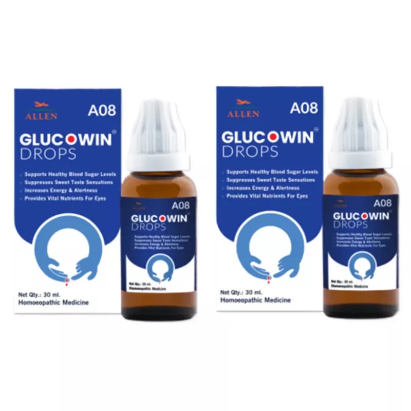 Allen A08 Glucowin Drops (30ml, Pack of 2)