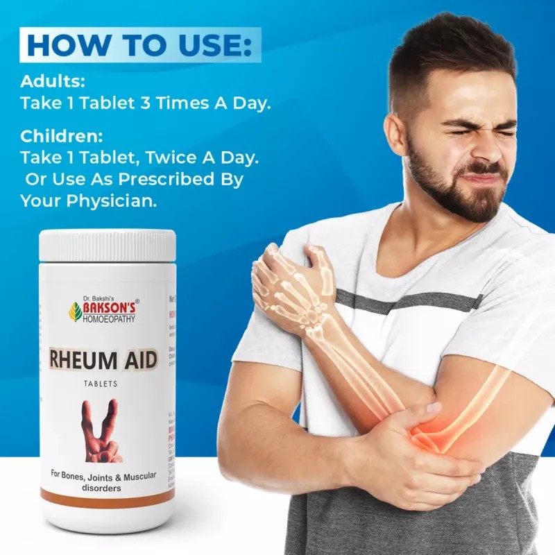 Bakson Rheum Aid Tablets (200tab, Pack of 2)