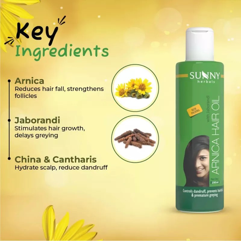 Bakson Sunny Arnica Hair Oil (250ml, Pack of 2)