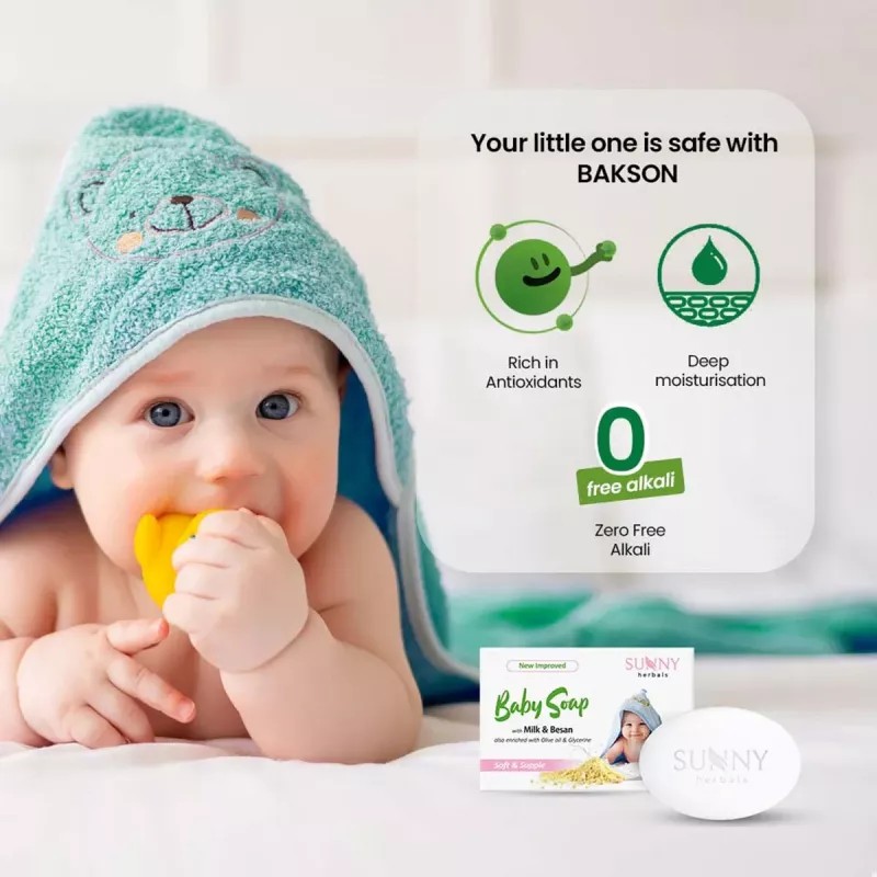 Bakson Sunny Baby Care Soap (75g, Pack of 2)