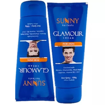 Bakson Sunny Herbals Glamour Cream (For Men) (100g, Pack of 2)