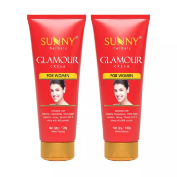 Bakson Sunny Herbals Glamour Cream (For Women) (100g, Pack of 2)
