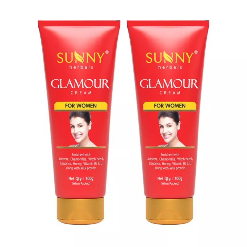 Bakson Sunny Herbals Glamour Cream (For Women) (100g, Pack of 2)